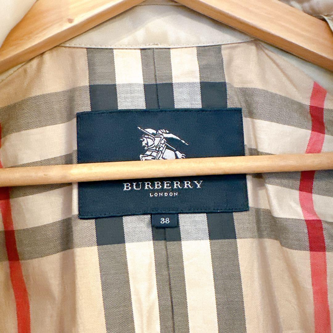 ボ*2様 【美品】BURBERRY バーバリー エナメル 切替 トレンチコートノ