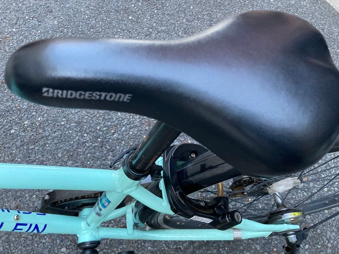 ブリヂストン24インチSCHLEIN 子供用自転車 ミントグリーン 前カゴ付き