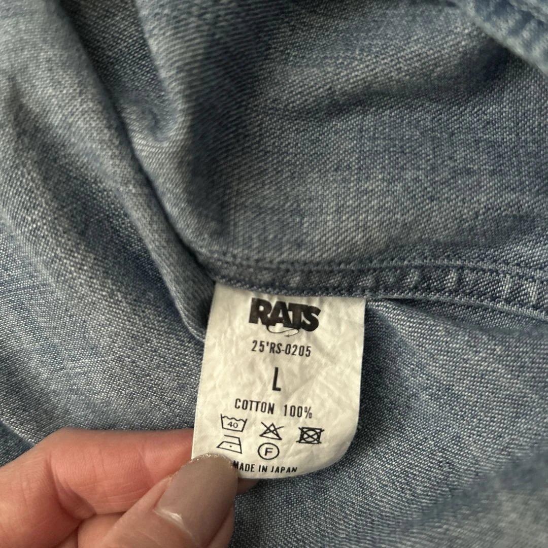 RATS デニムシャツ Lサイズ