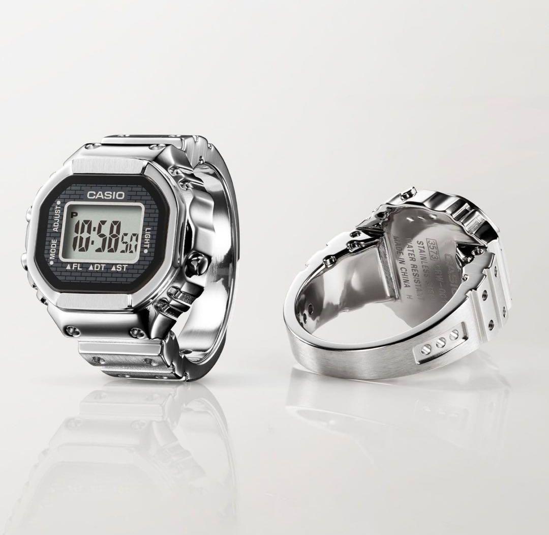[CASIO] リングウォッチ シルバー　 CRW-001-1JR