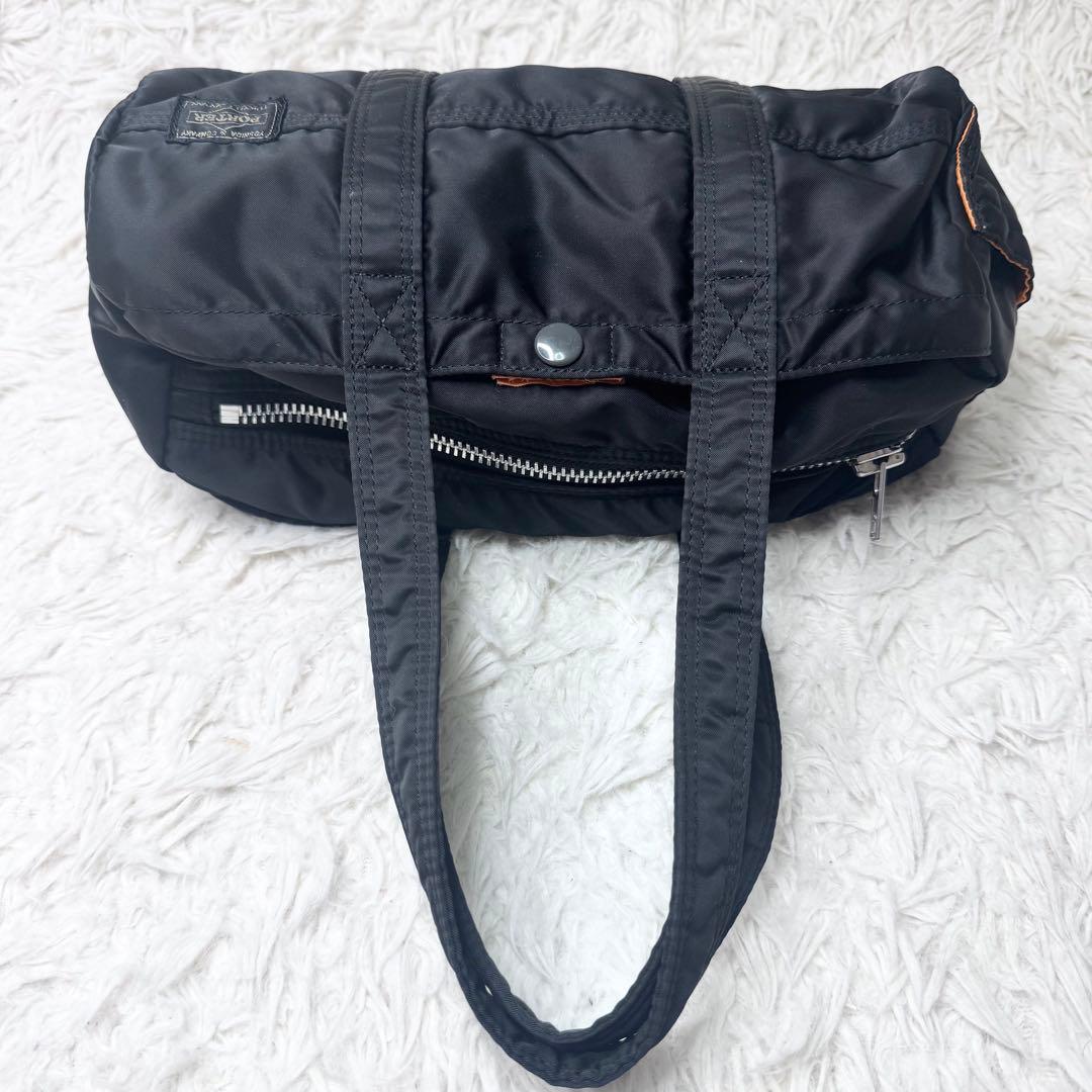 【訳あり人生】PORTER タンカー ミニボストンバッグ ブラック