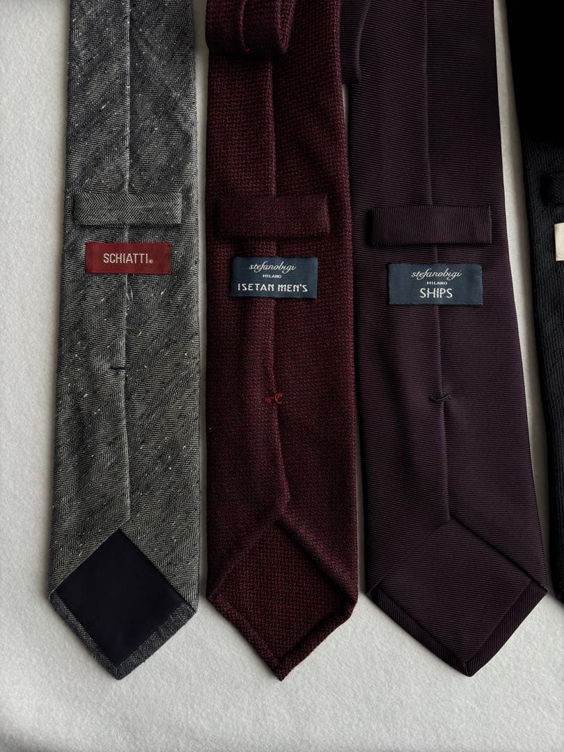 〔セット販売〕 ゼニア ステファノビジ ビームスエフ ネクタイ ソリッドタイ