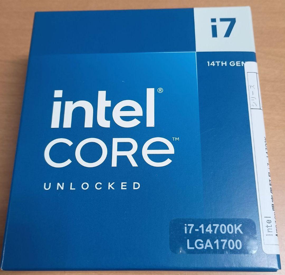 【新品未開封】Intel Core i7 14700K BOX