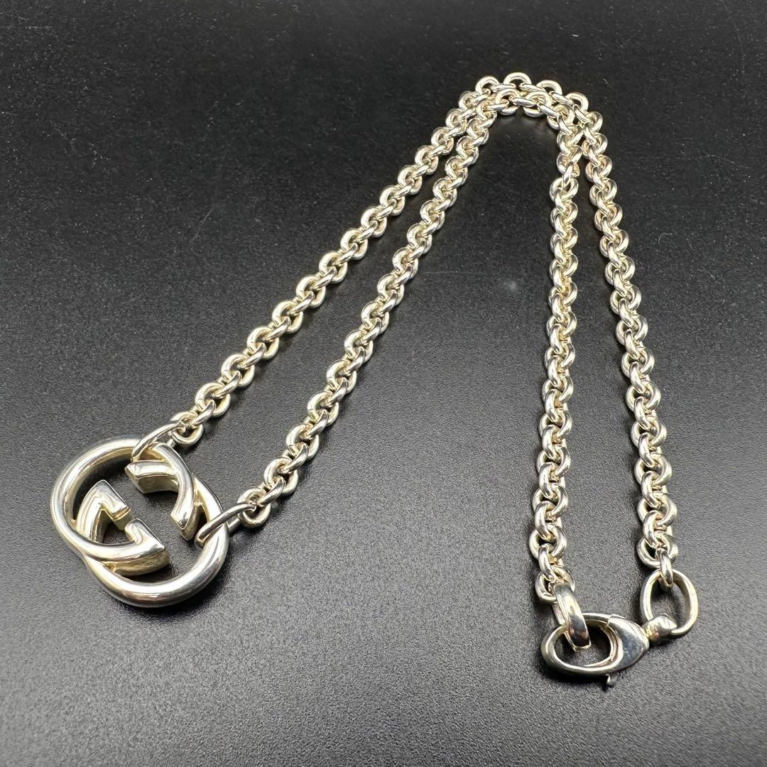 極美品✨　GUCCI　ネックレス　インターロッキング　ロゴ　刻印　1470