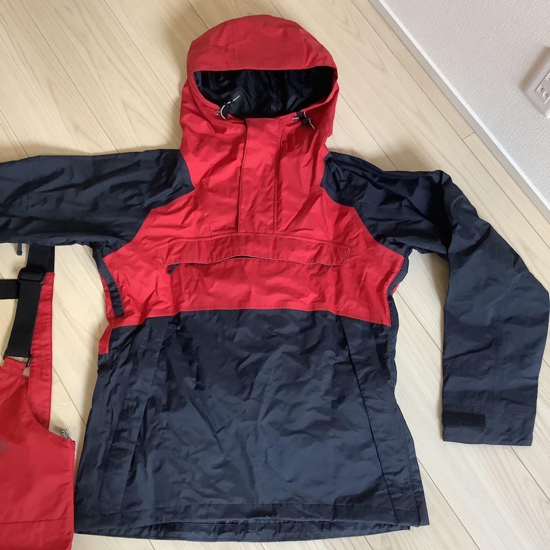 064UNFUDGEアンファッジ　メンズスノーボードウェアーセットアップビブパン