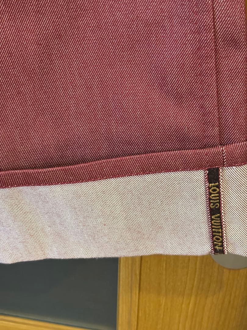 #美品Louis Vuitton エンジ系レディースストレートデニム#サイズ38