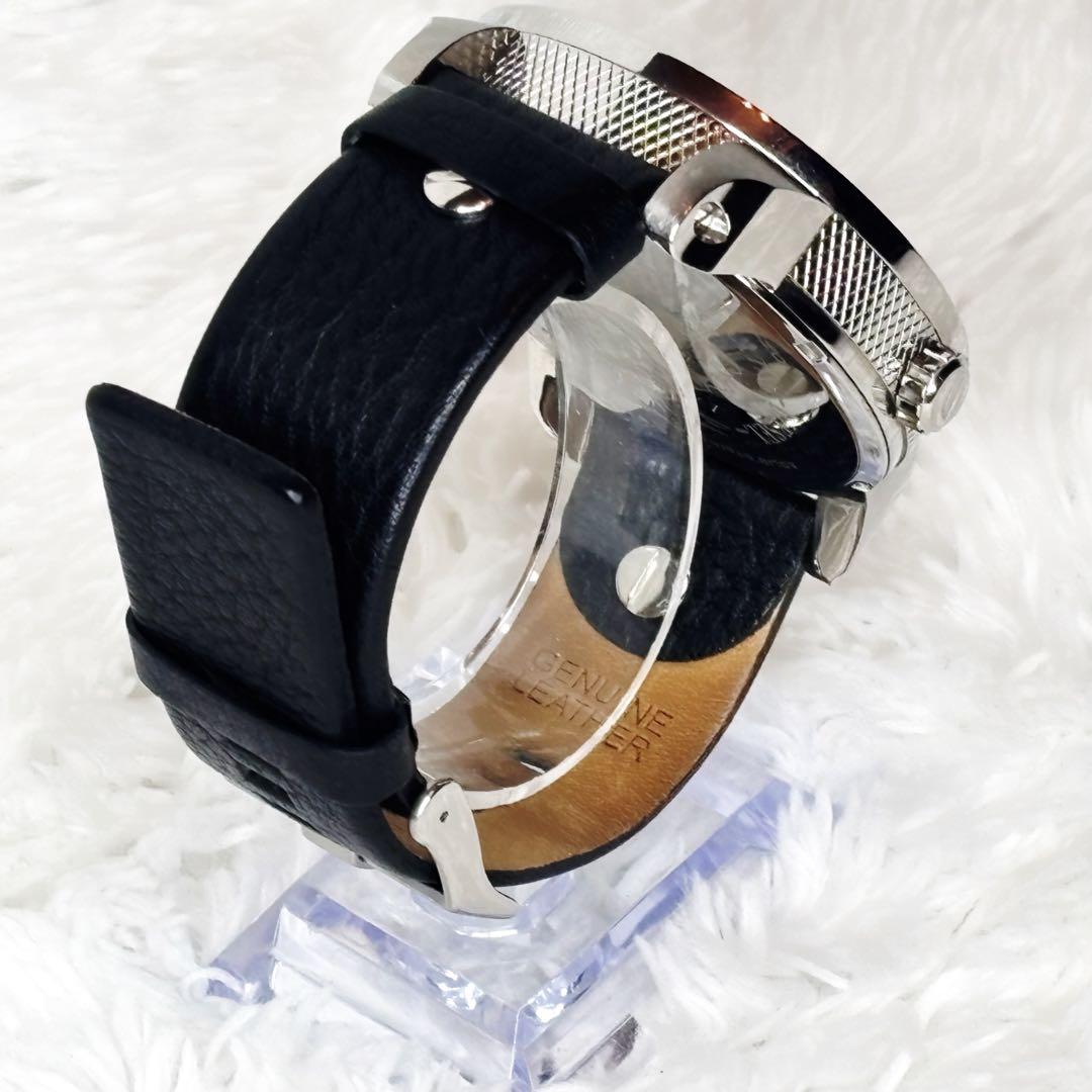 極美品 DIESEL DZ7256 リトルダディ デュアルタイム 稼働品