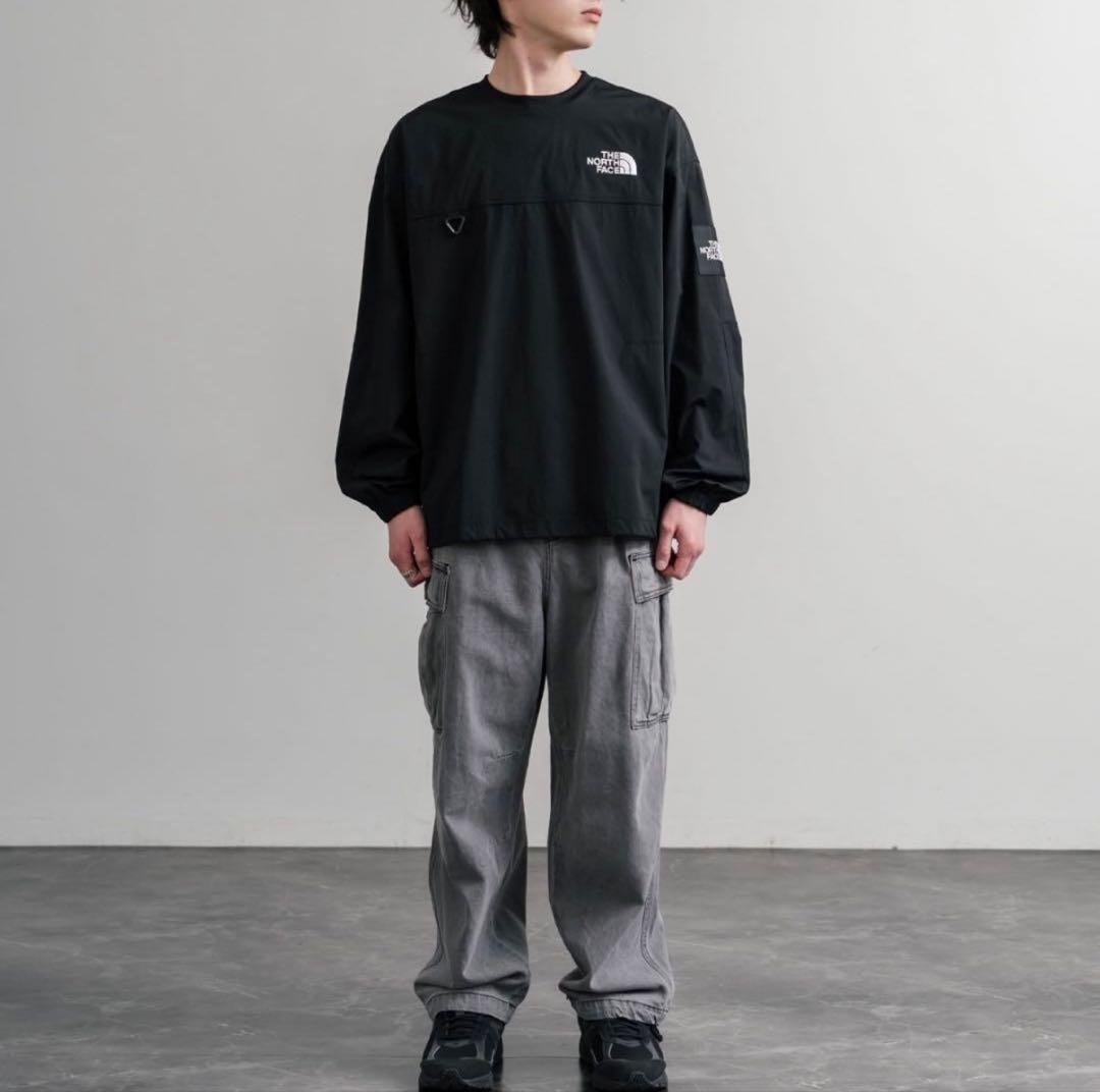 日本未入荷 ノースフェイス ALBANY EX CREWNECK ロンT 黒 L