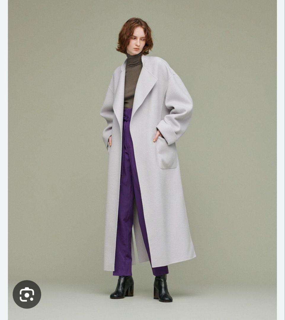 【uncrave WHITE 】 アンクレイヴ　リバー ロングコート