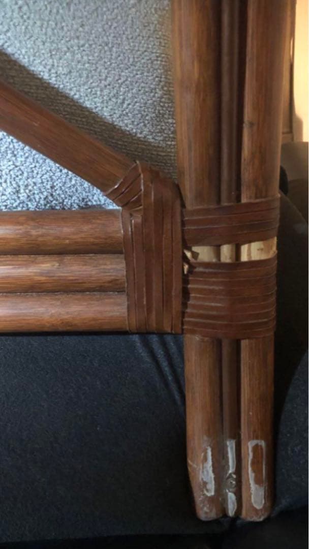 希少♦️高級ラタンソファ♦️ふっくらクッション♦️便利な分割可♦️右側♦️送料込