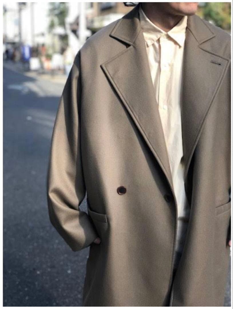 ジャケット・アウター AURALEE LIGHT MELTON OVER COAT 4