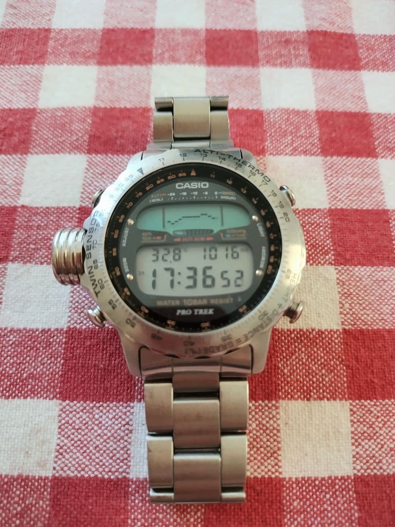 【カシオプロトレック】ALT-7000　ツインセンサー