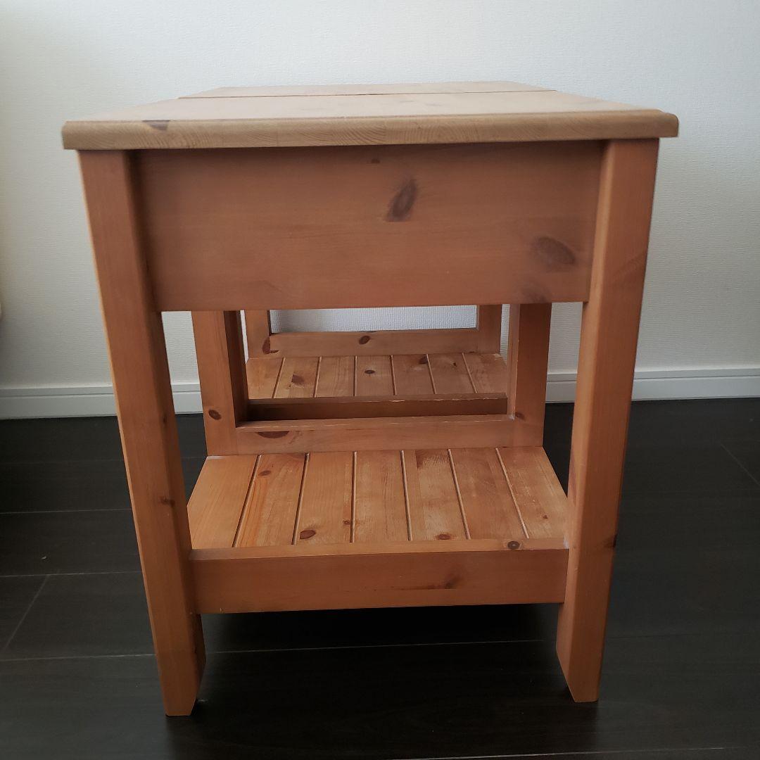 【期間限定】ナチュラルウッド サイドテーブル 2個セット