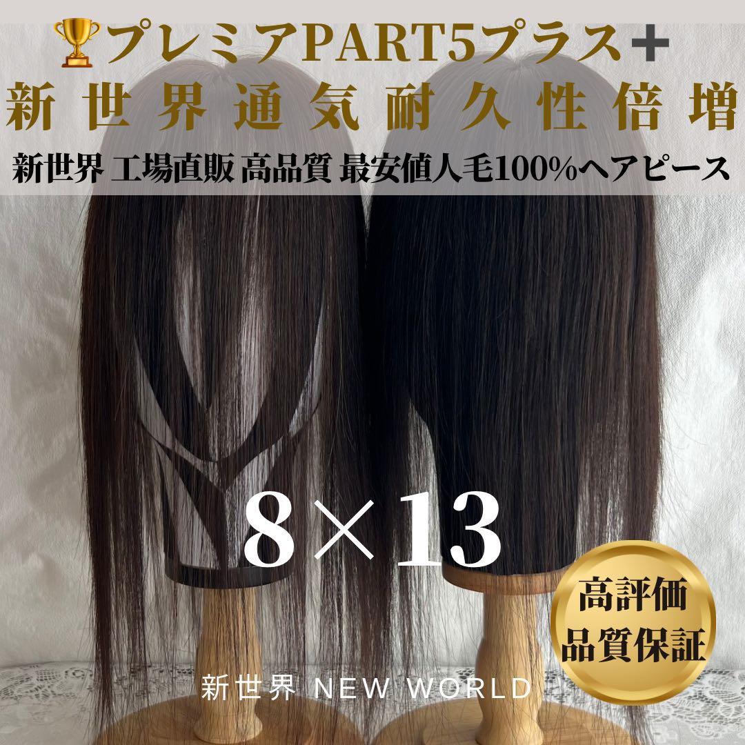 最新20252026新世界8*13Part⑤＋ヘアピース　人毛レミー総手植え