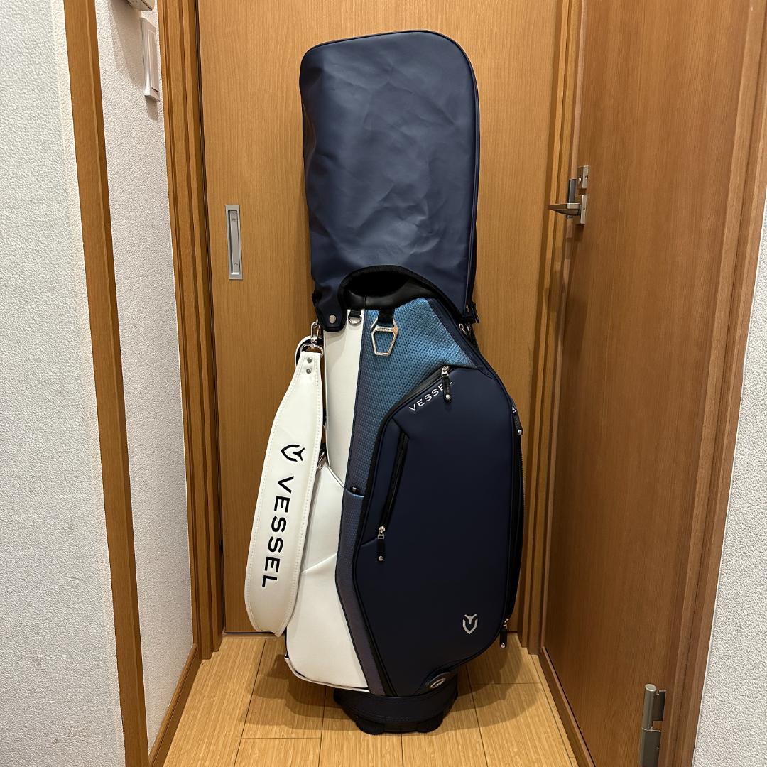 【美品】VESSEL Lux 7キャディバッグ 9型 IRIDIUM コースト