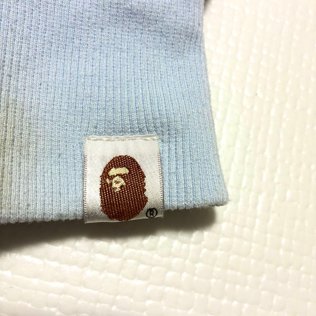 希少 A BATHING APE シャークパーカー ブルー カモフラ エイプ L