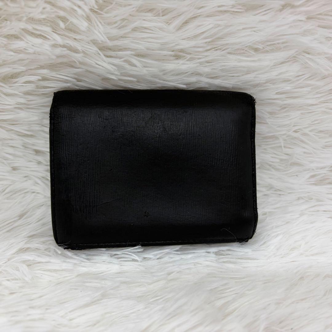 高級✨️プラダ 二つ折り財布 レザー サフィアーノ 黒 ゴールド金具