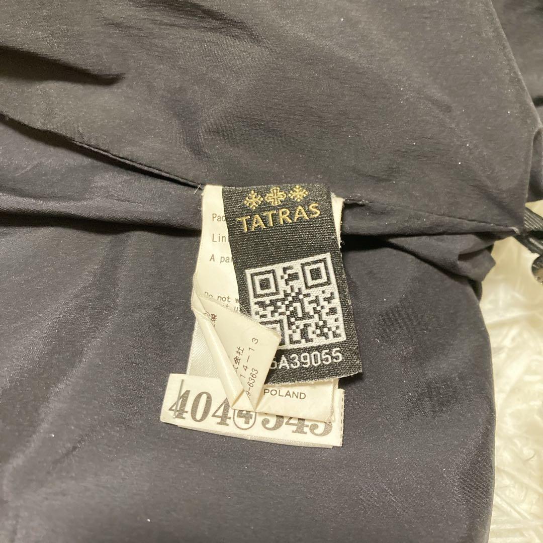 TATRAS 女優襟　VALLE ダウンコート　ショールカラー黒　02 M