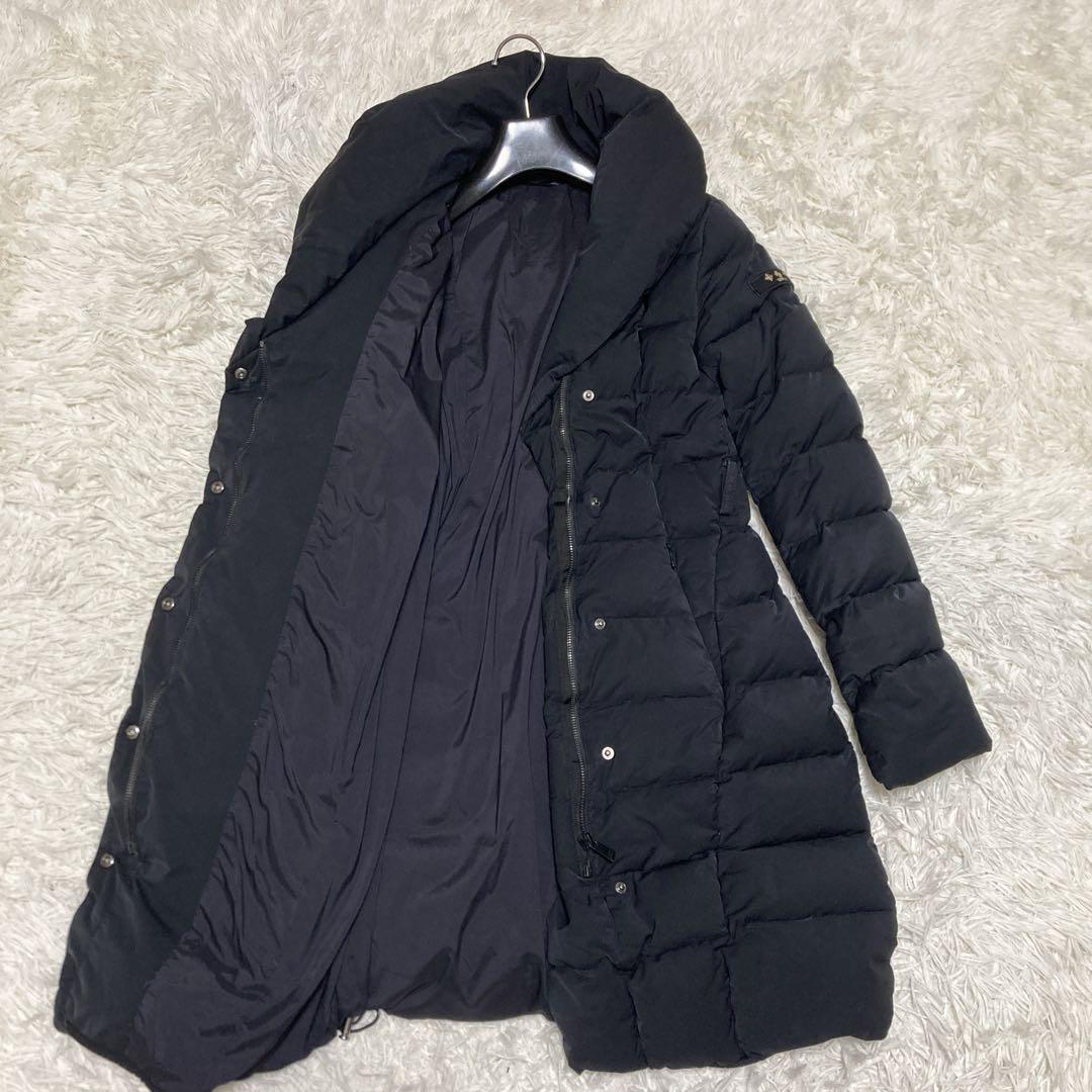 TATRAS 女優襟　VALLE ダウンコート　ショールカラー黒　02 M