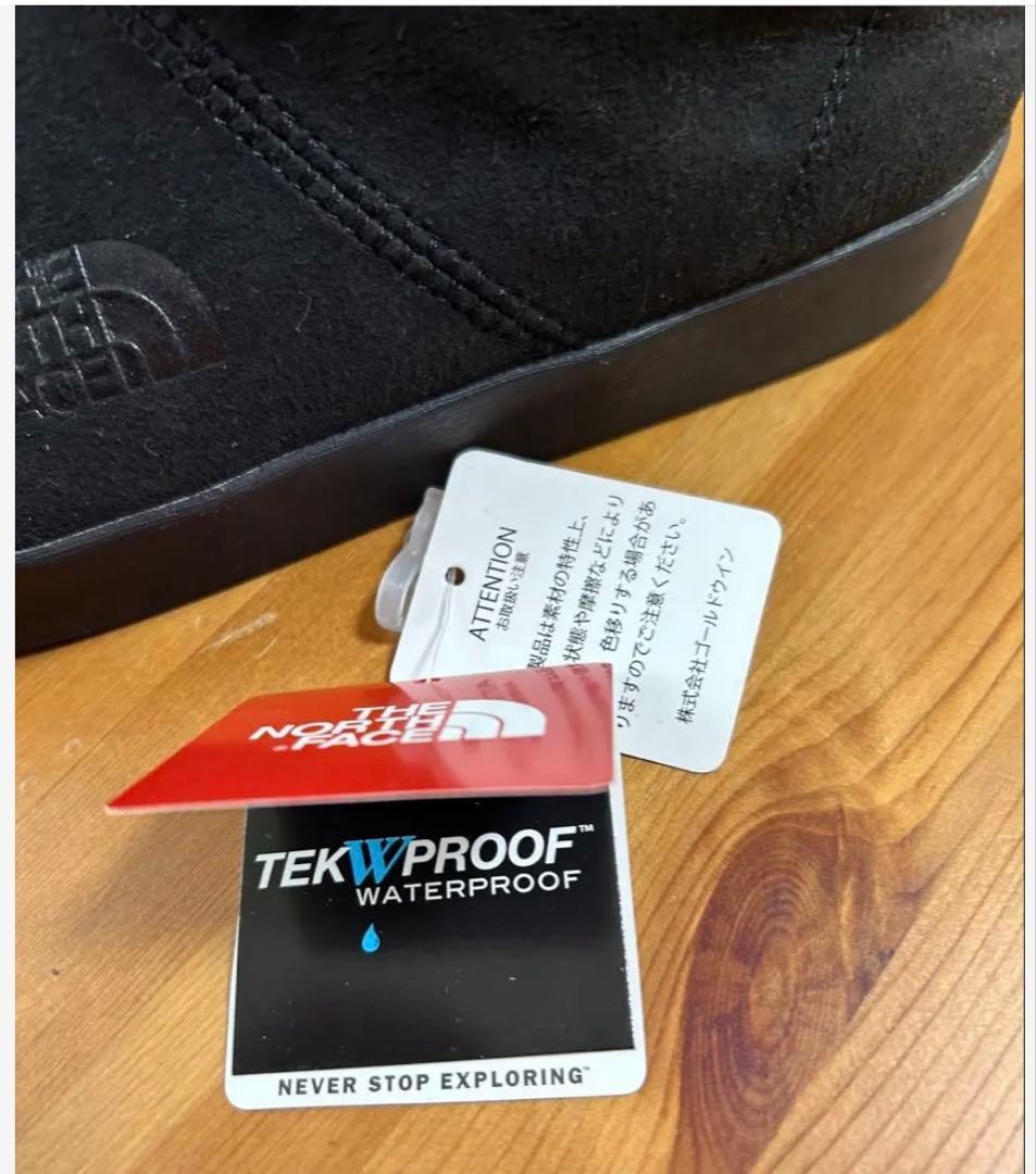 使用浅美品ノースフェイス ウィンターキャンプブーツNF51995ブラック25cm