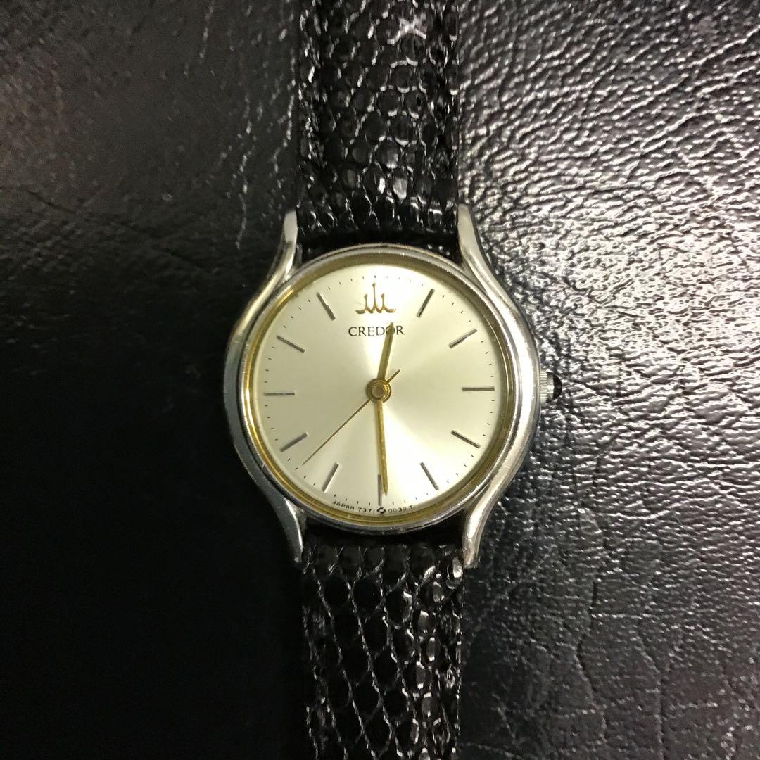 ❣️セイコー❣️CREDOR レディースクォーツ腕時計 シルバー/ゴールド　日本製