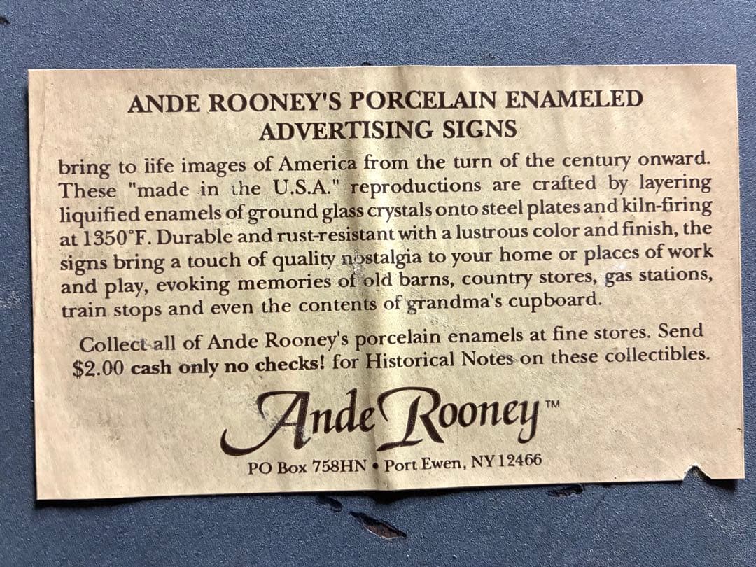 ルートビア　サインボード　ホーロー　看板　アメリカン雑貨　コカコーラ　ビンテージ