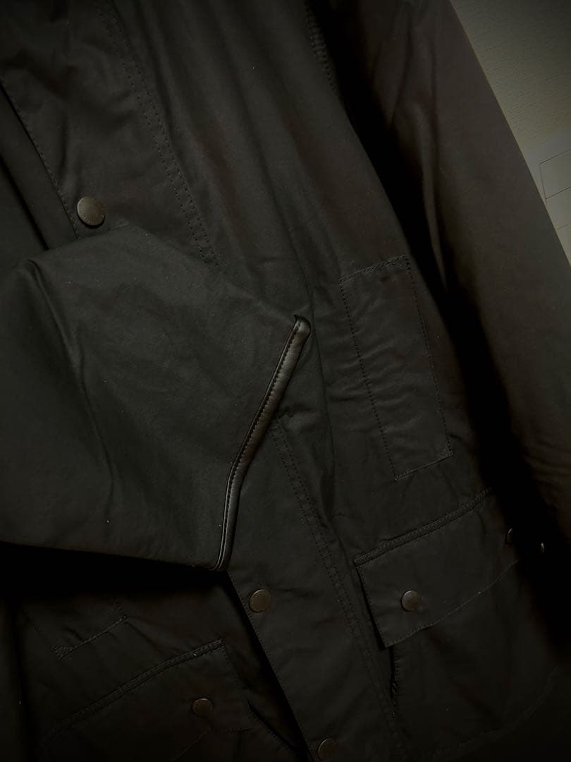 【新品未使用】シティショップ別注バブアーBORDERオイルドコート