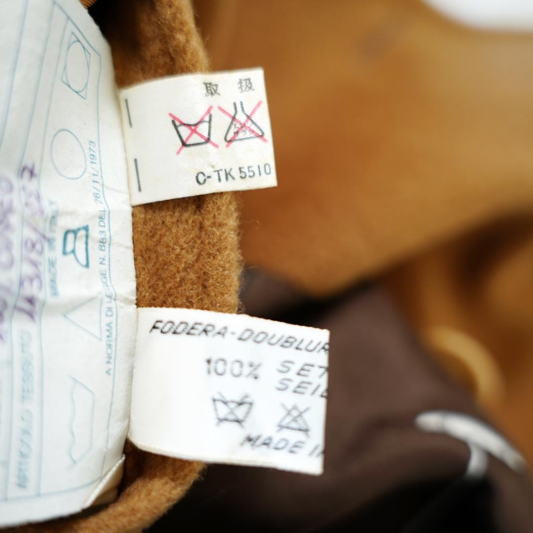 【美品】HERNO　ヘルノ　カシミヤロングコート　Lサイズ　総柄裏地　キャメル