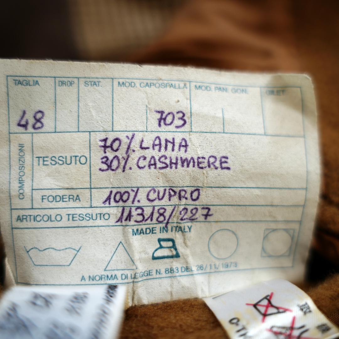 【美品】HERNO　ヘルノ　カシミヤロングコート　Lサイズ　総柄裏地　キャメル