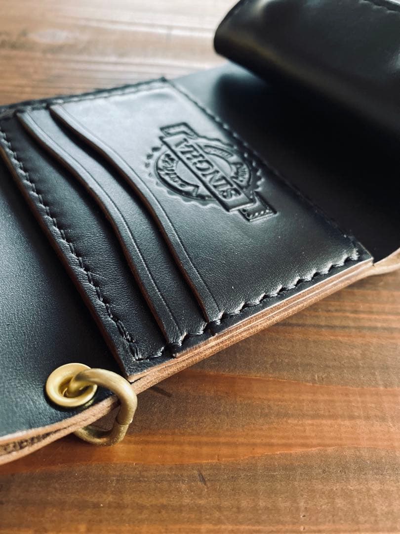 【HORSE BUTT】TL03-70ショートウォレット&真鍮チェーン付き