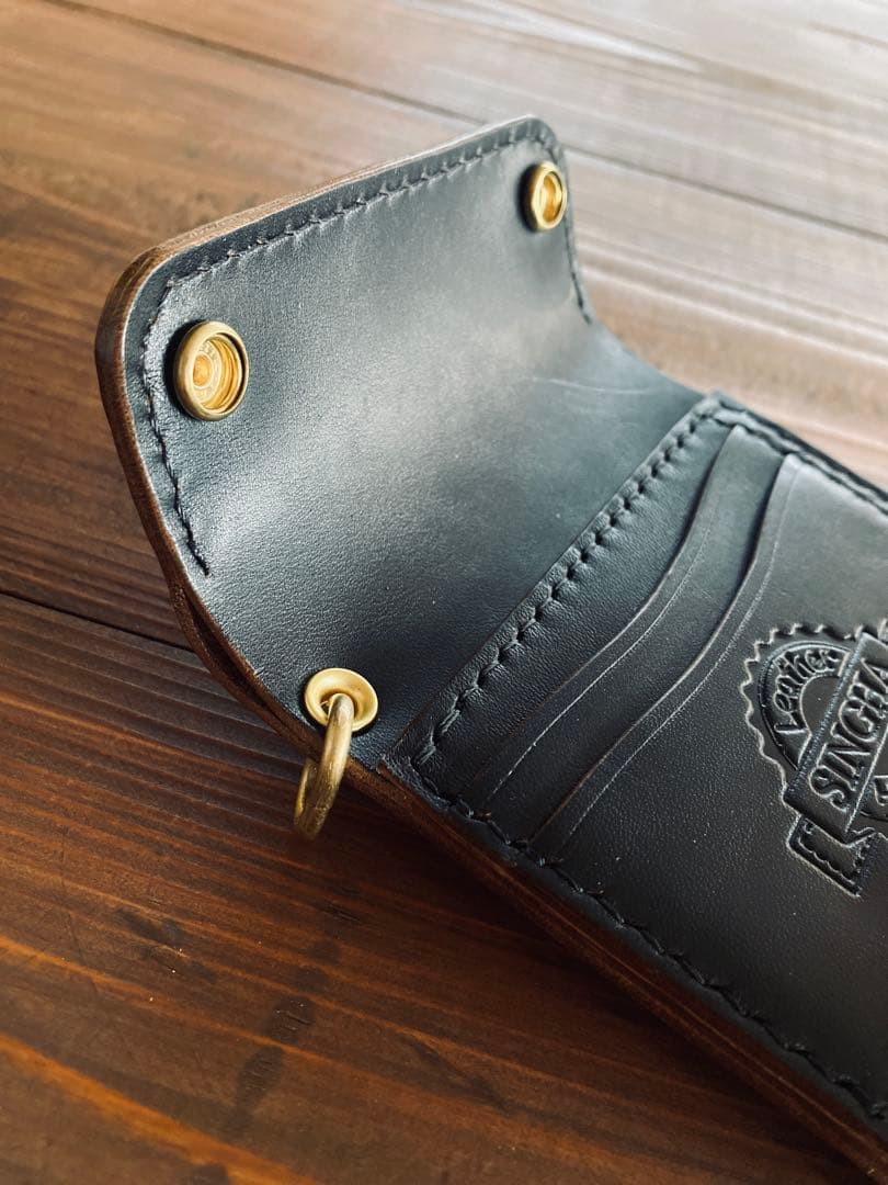 【HORSE BUTT】TL03-70ショートウォレット&真鍮チェーン付き