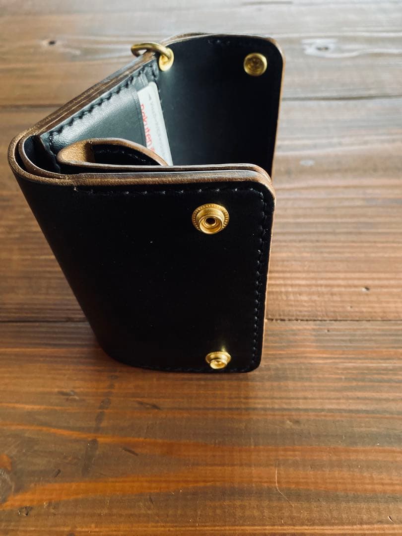 【HORSE BUTT】TL03-70ショートウォレット&真鍮チェーン付き