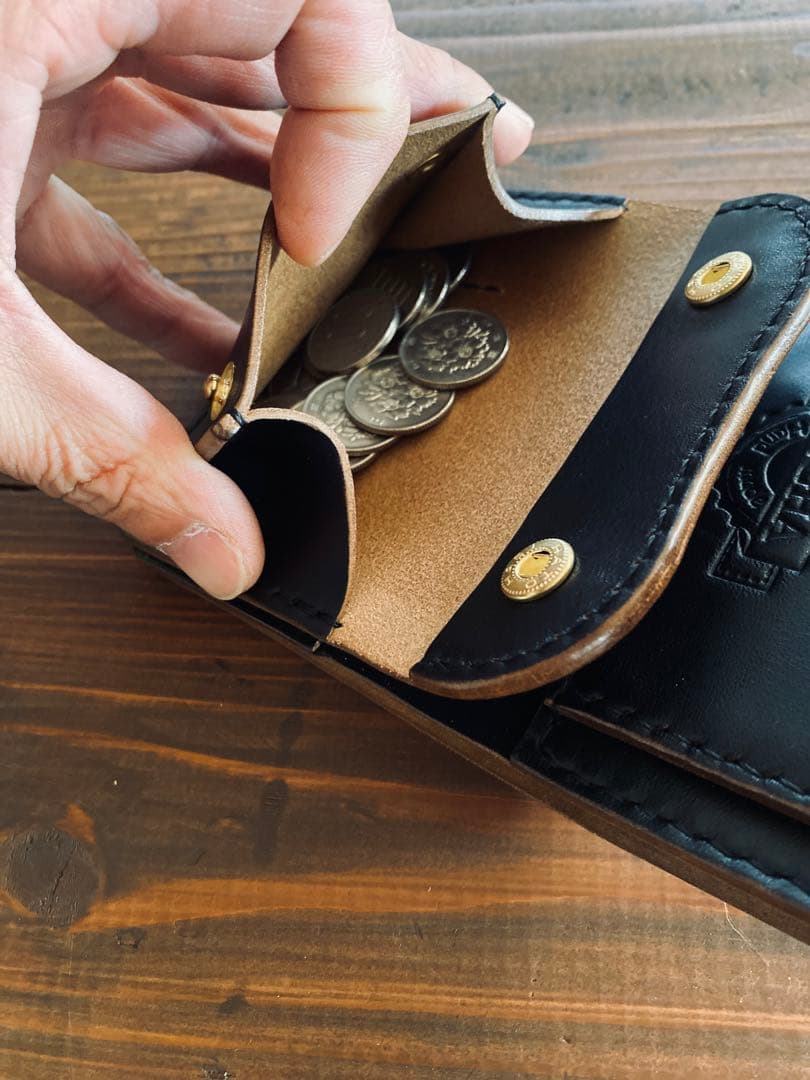 【HORSE BUTT】TL03-70ショートウォレット&真鍮チェーン付き