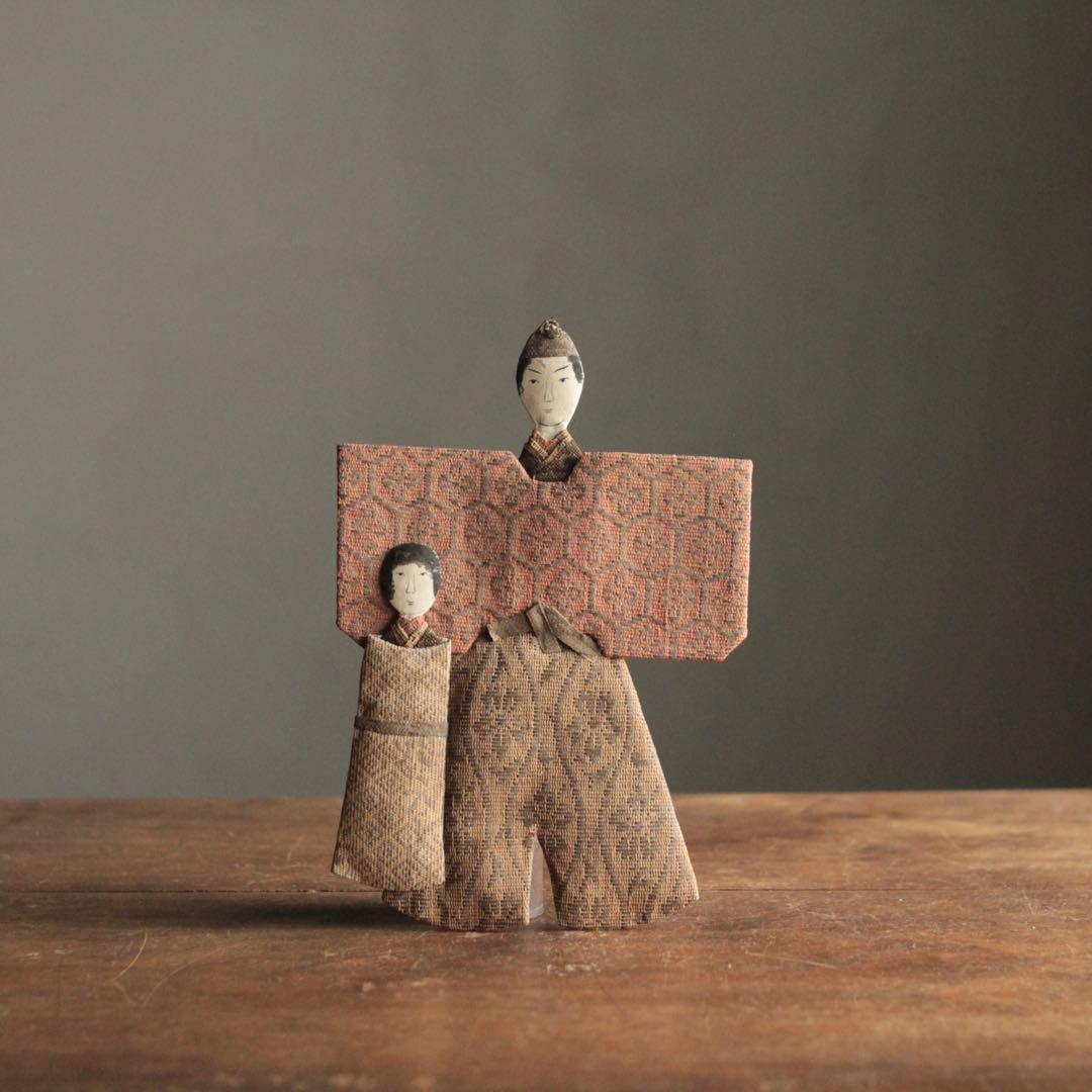 大正〜昭和頃 紙雛 1 立雛 雛人形 古道具 アンティーク