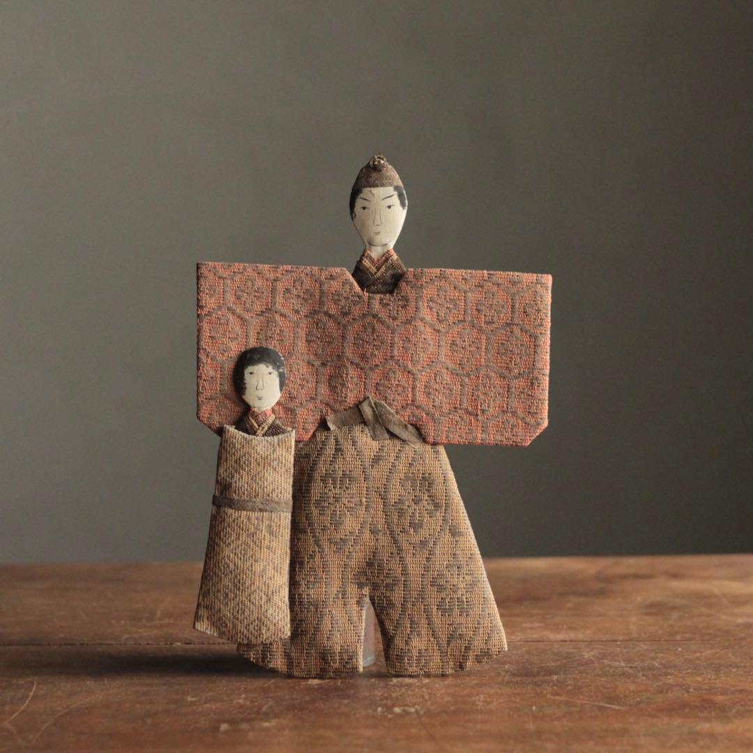 大正〜昭和頃 紙雛 1 立雛 雛人形 古道具 アンティーク