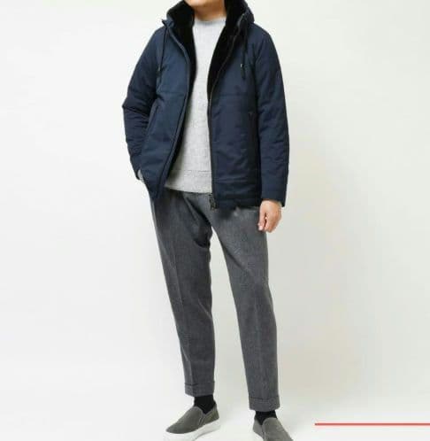 新品 2023AW HERNO ウォーターリペレントフェイクファー中綿ブルゾン