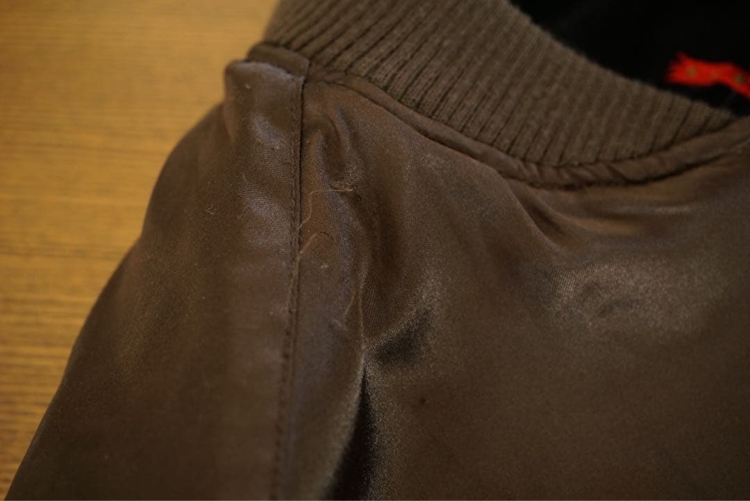 Schott リバーシブル ベロア スカジャン スカル 刺繍 ジャケット