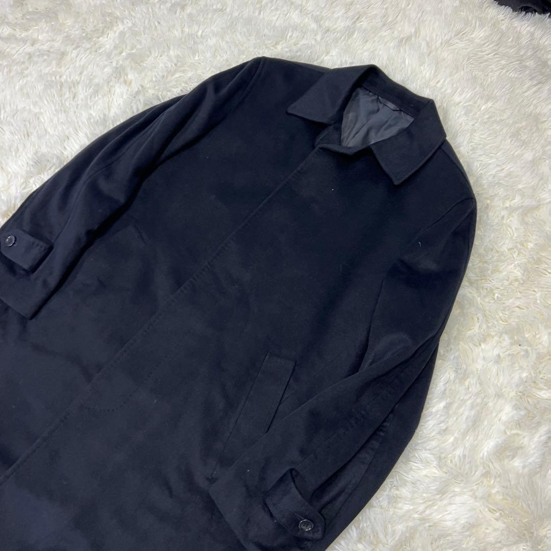【極美品✨️】ダーバン DURBAN カシミヤ100ステンカラーコート ネイビー