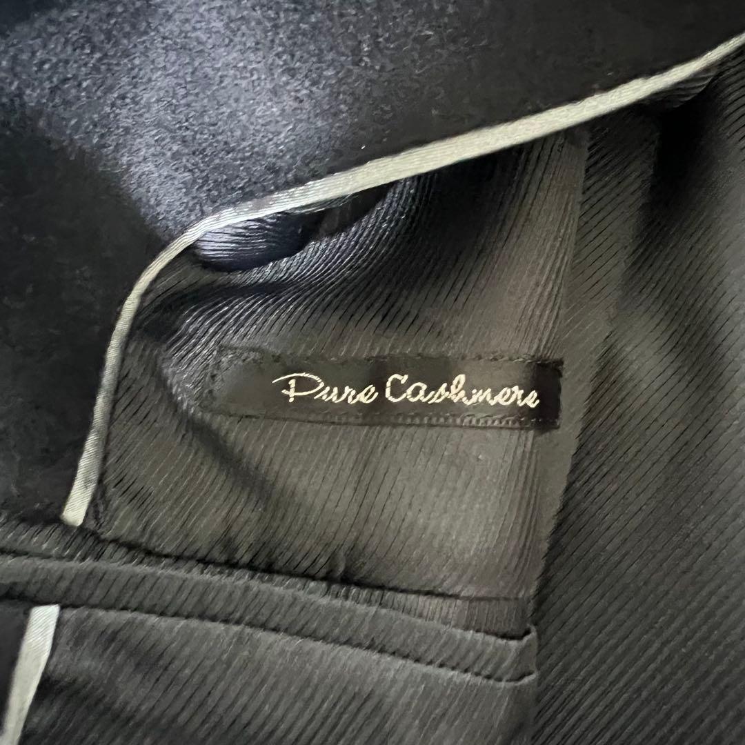 【極美品✨️】ダーバン DURBAN カシミヤ100ステンカラーコート ネイビー