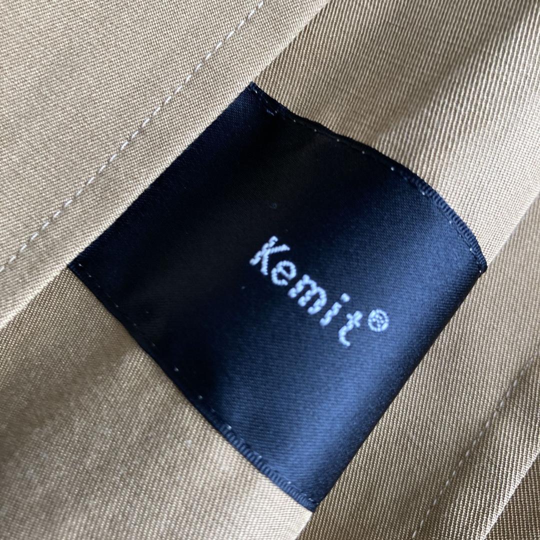 【美品】ケミット　ｋｅｍｉｔ　シルク混ワイドボリュームロングコート