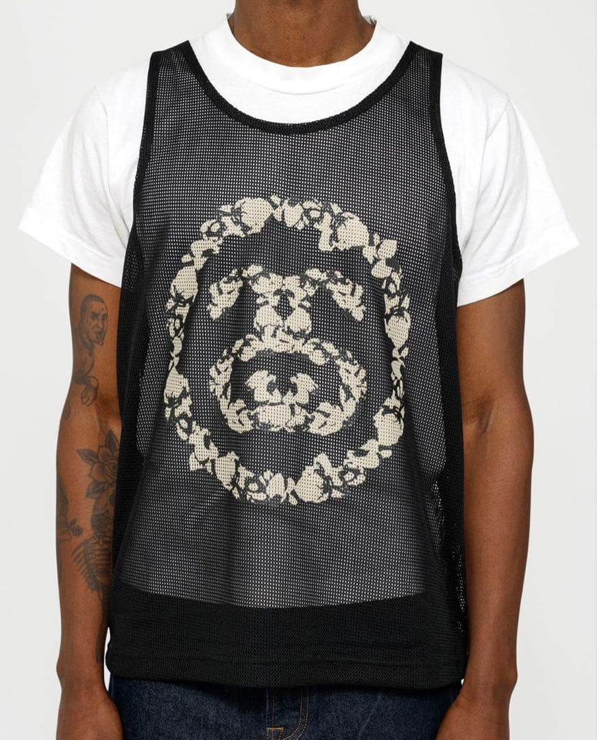 トップス Stussy Denim Tears Mesh Tank