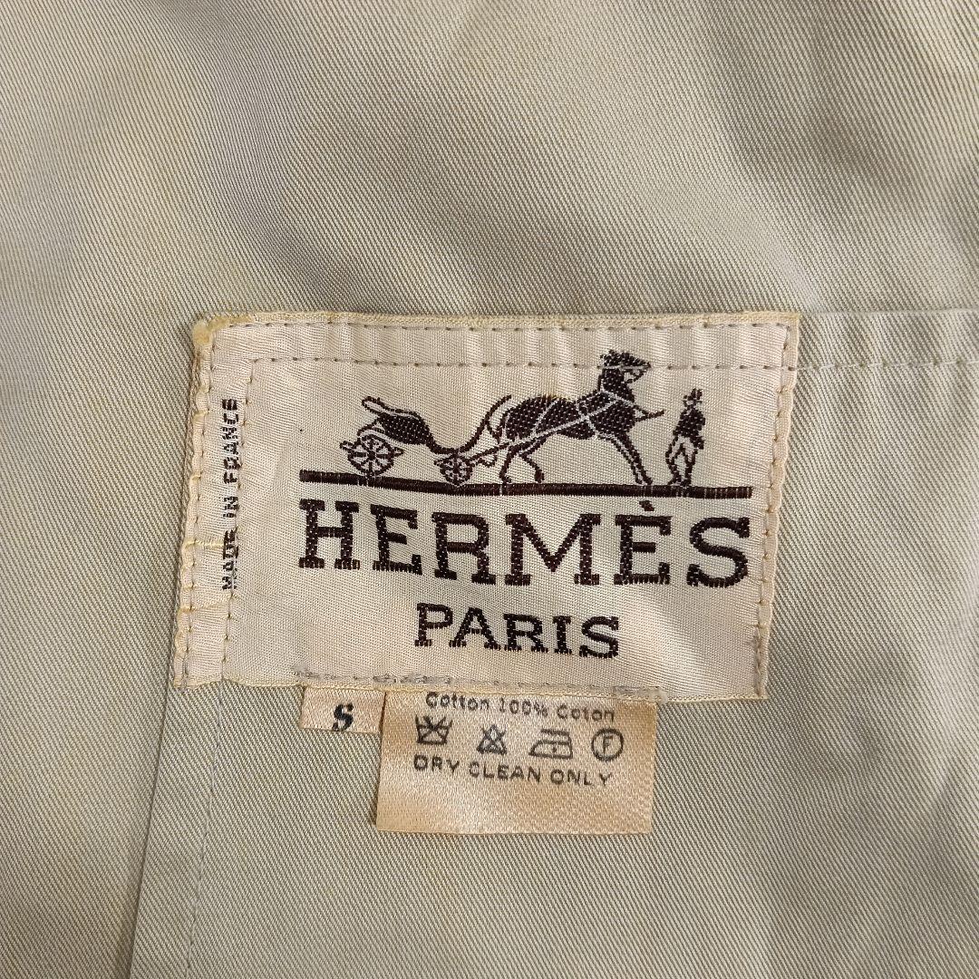 HERMES ベージュ トレンチコート　上228