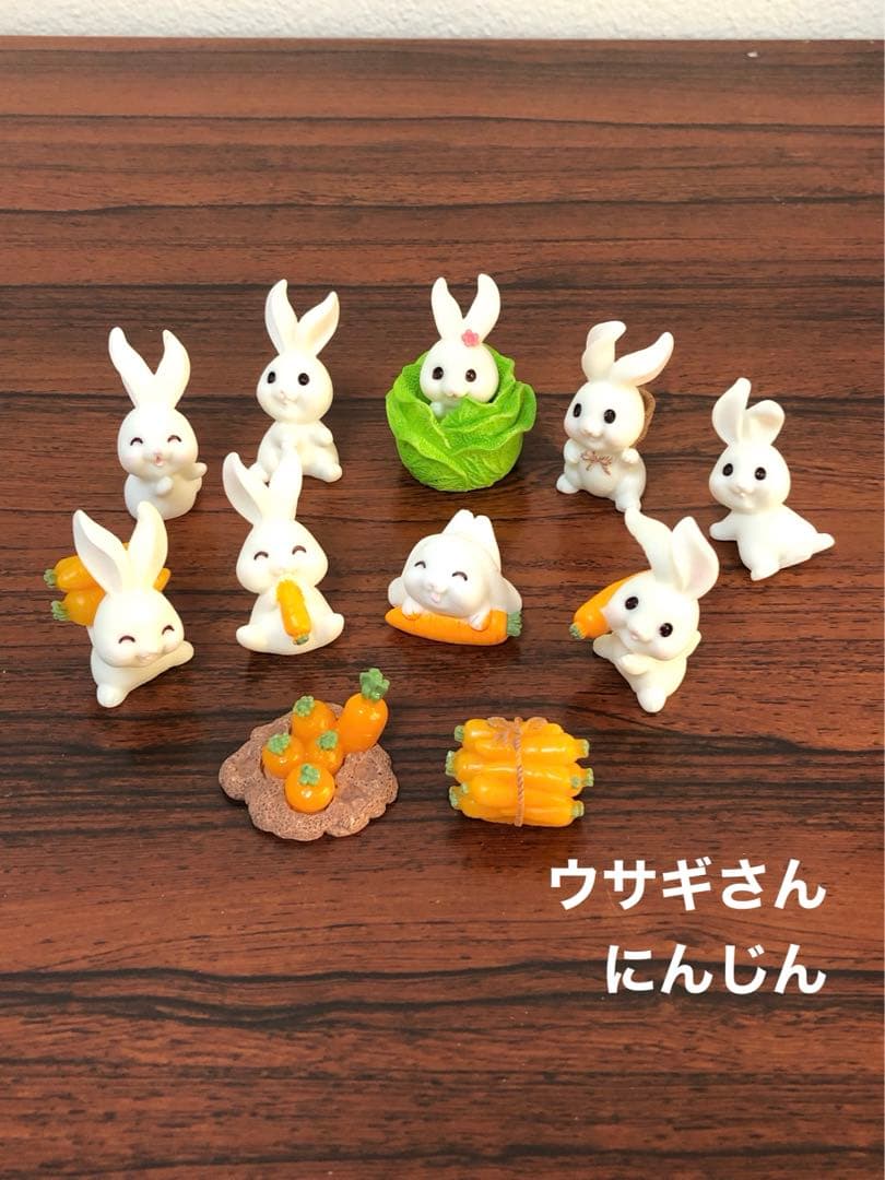 ウサギさんいっぱい❤️フィギュア❤️苔テラリウム