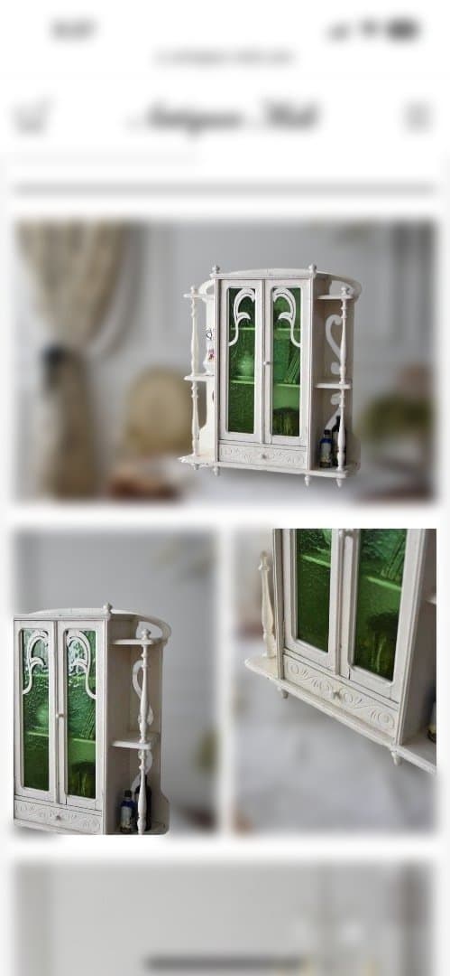 フランスアンテ－クガラスキャビネット