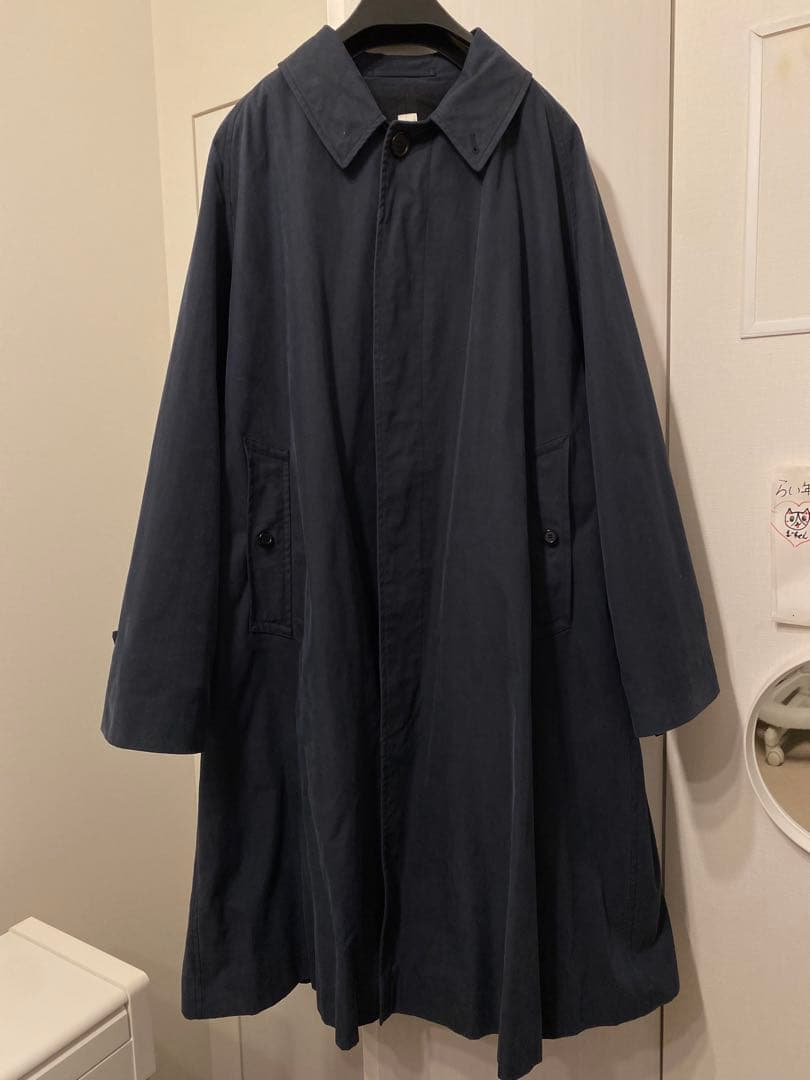 【R】 C/P ギャババルカラーコート 墨黒　ブラック サイズ1