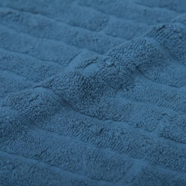 未使用◇エルメス カレ・タオル ラビリンス ハンドタオル コットン ブルー 箱付