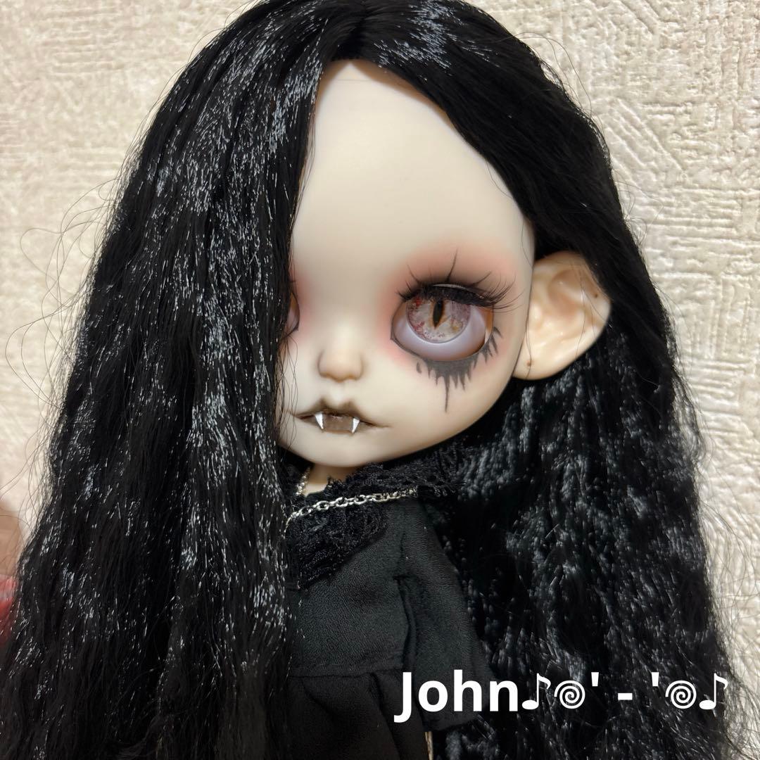 アイシードール カスタム☆152☆♡付け耳、オープンマウス、牙あり♡