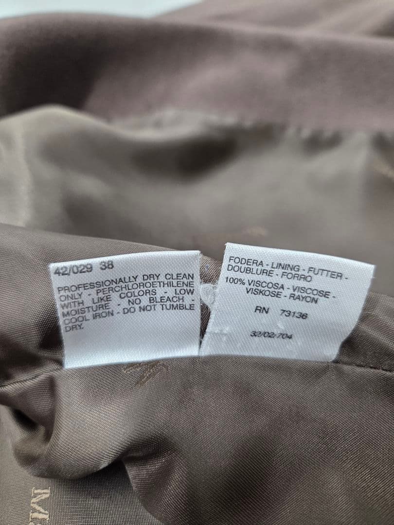 Max Mara 白タグ イタリア製 ヴァージンウール ロングコート 38