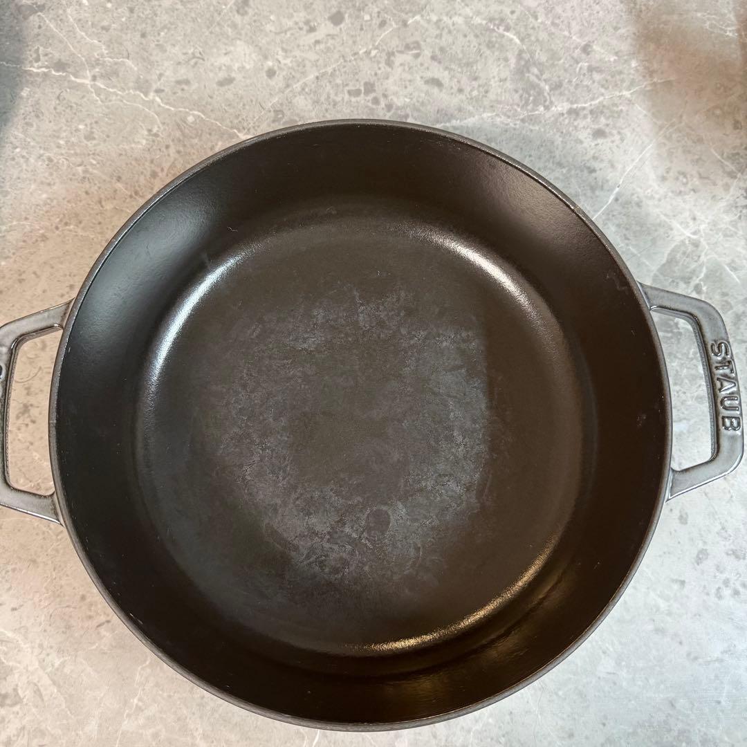 ストウブ 鍋 24 ㎝ ブレイザー ソテー パン 両手鍋 IH対応 グレー