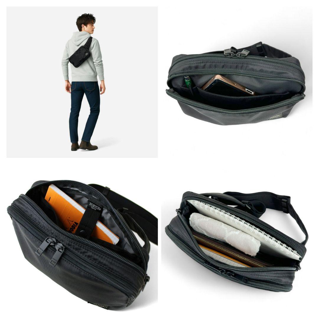 やまP【美品】PORTERフラッシュ ボディバッグ・ウエストポーチ